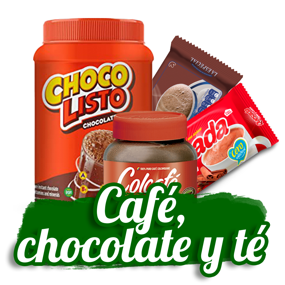 Café, chocolate y té