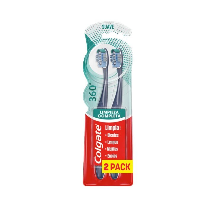 CEPILLO DENTAL COLGATE X 2 U 360 SUAVE