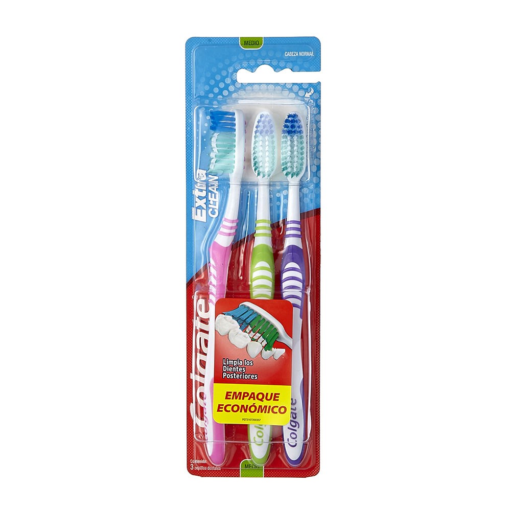 CEPILLO DENTAL COLGATE X 3 U EXTRA CLEAN