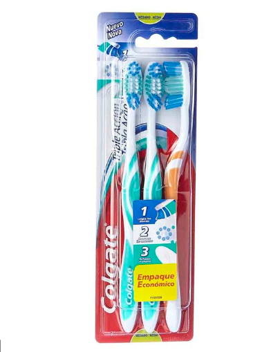 CEPILLO DENTAL COLGATE X 3 U TRIPLE ACCION