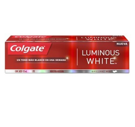 CREMA DENTAL COLGATE X 125 ML LUMINOUS WHITE
