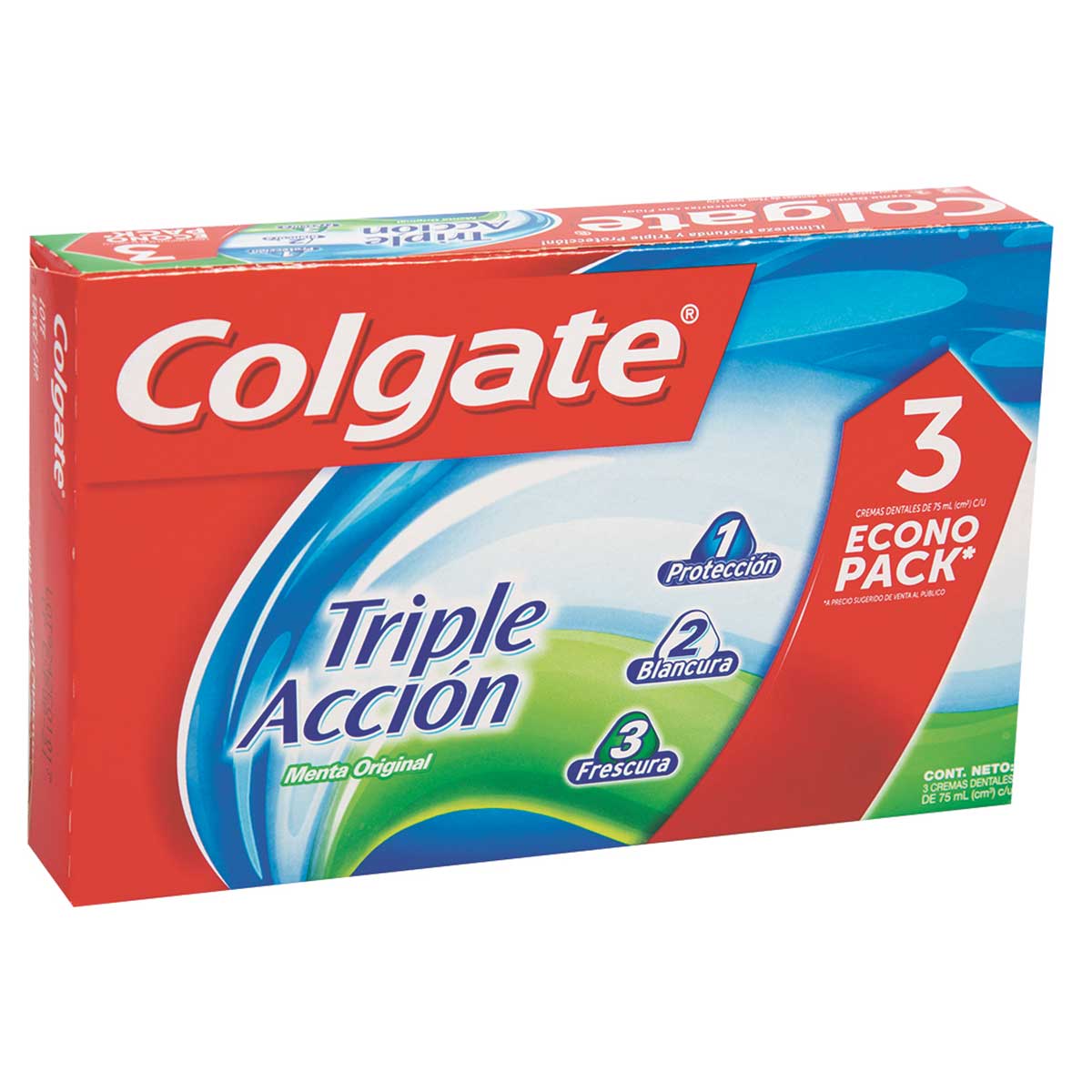 CREMA DENTAL COLGATE X 75 ML X 3U TRIPLE ACCION