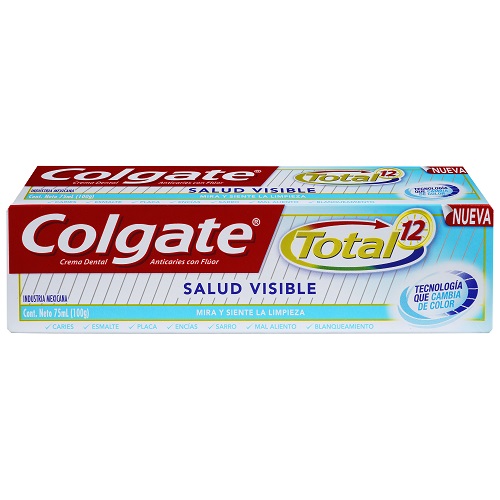 CREMA DENTAL COLGATE X 75 ML TOTAL SALUD VIS/ANTISARRO