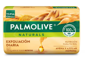 JABON BARRA PALMOLIVE X 110 G AVENA Y AZUCAR MORENA