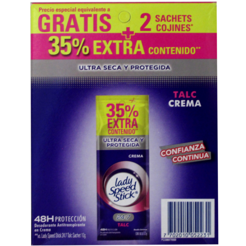 DESS LADY SPEED STICK 2X9 G CREMA TALC