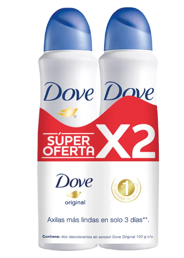 DESS DOVE X 89 G ORIGINAL SPRAY (150ML)