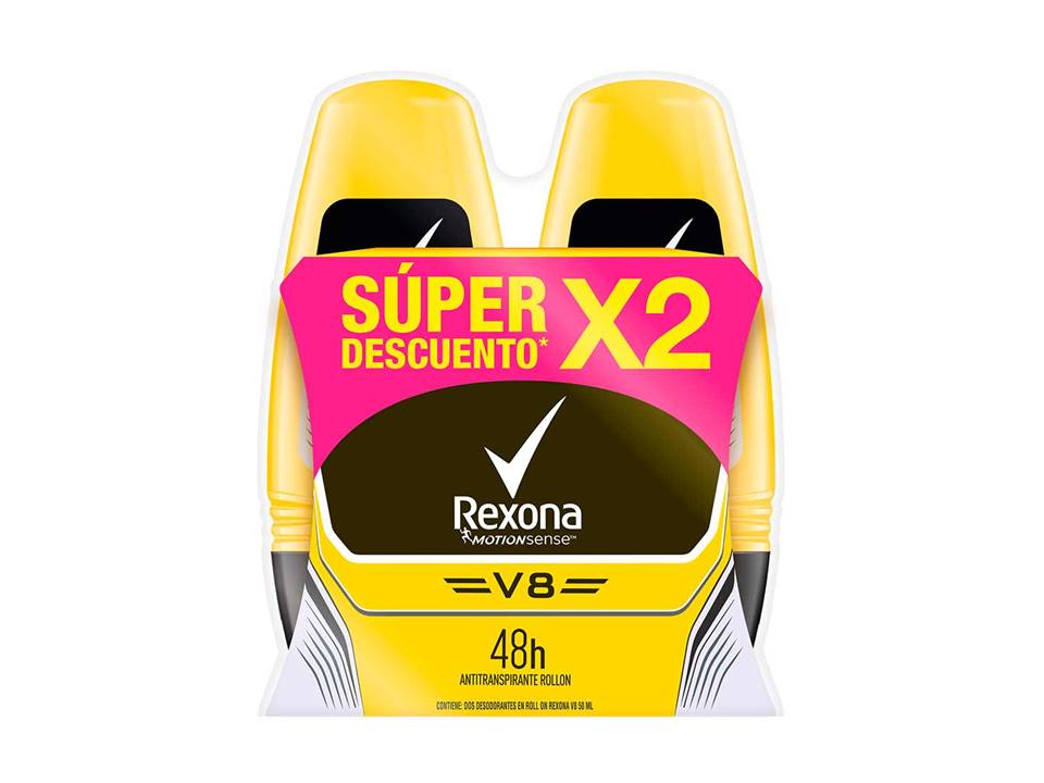 DESS REXONA X 50 ML MEN V8 ROLL