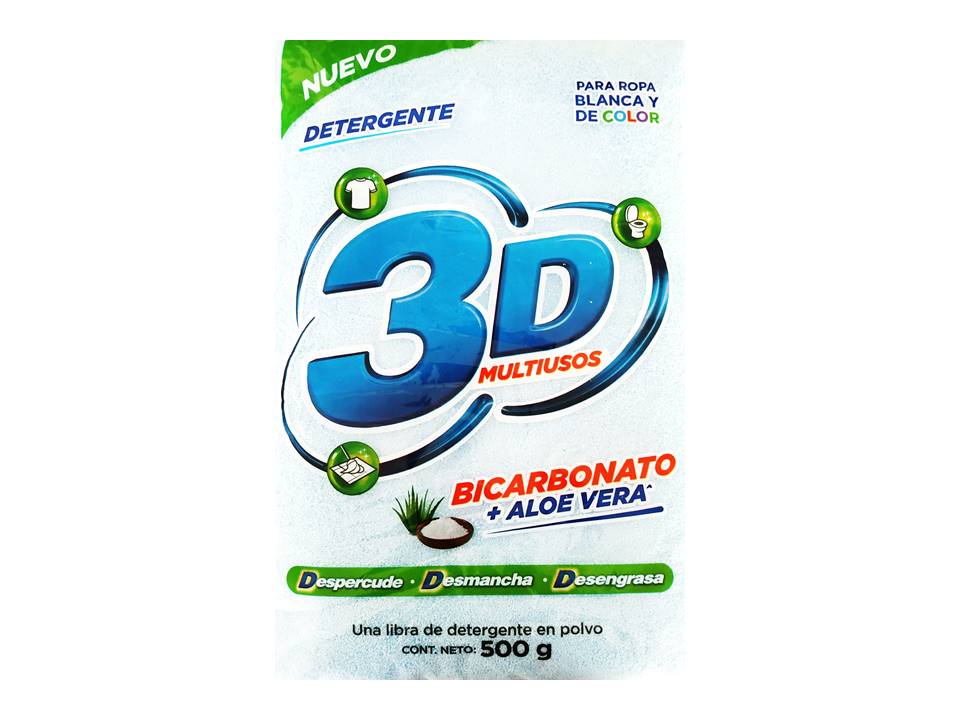 DETERGENTE 3D X 500 GR CORE EXPL CITRICA