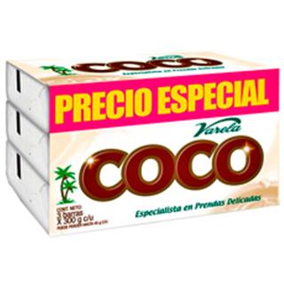 JABON BARRA COCO X 300 GR VARELA