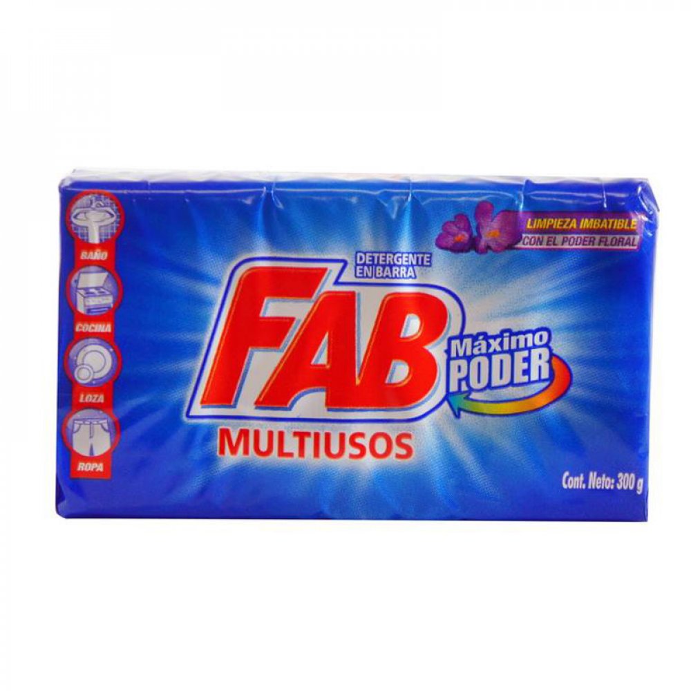 JABON BARRA FAB X 300 GR FLORAL