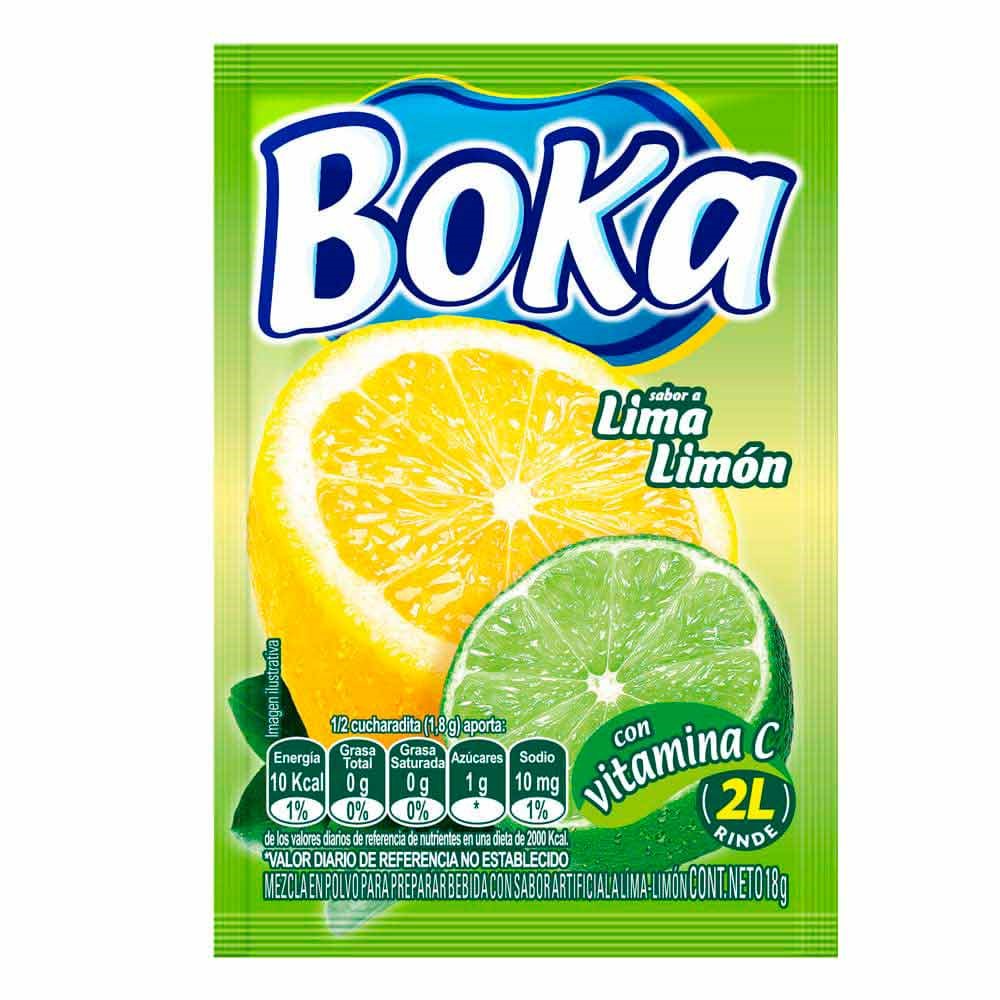 FRESCO BOKA X 2 LT LIMA LIMON 18 GR