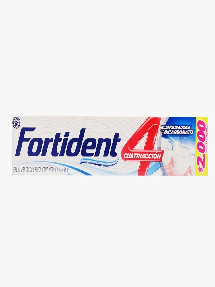 CREMA DENTAL FORTIDENT X 60 ML/76G BLANQUEADORA