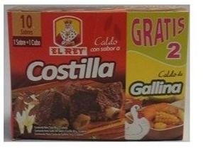 EL REY CALDO COSTILLA X 8 GR CJ 12 UND