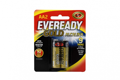 PILA EVEREADY GOLD AA PAR TARJ