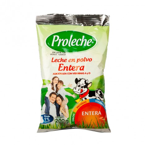 LECHE POLVO PROLECHE ENTERA X 200 GR