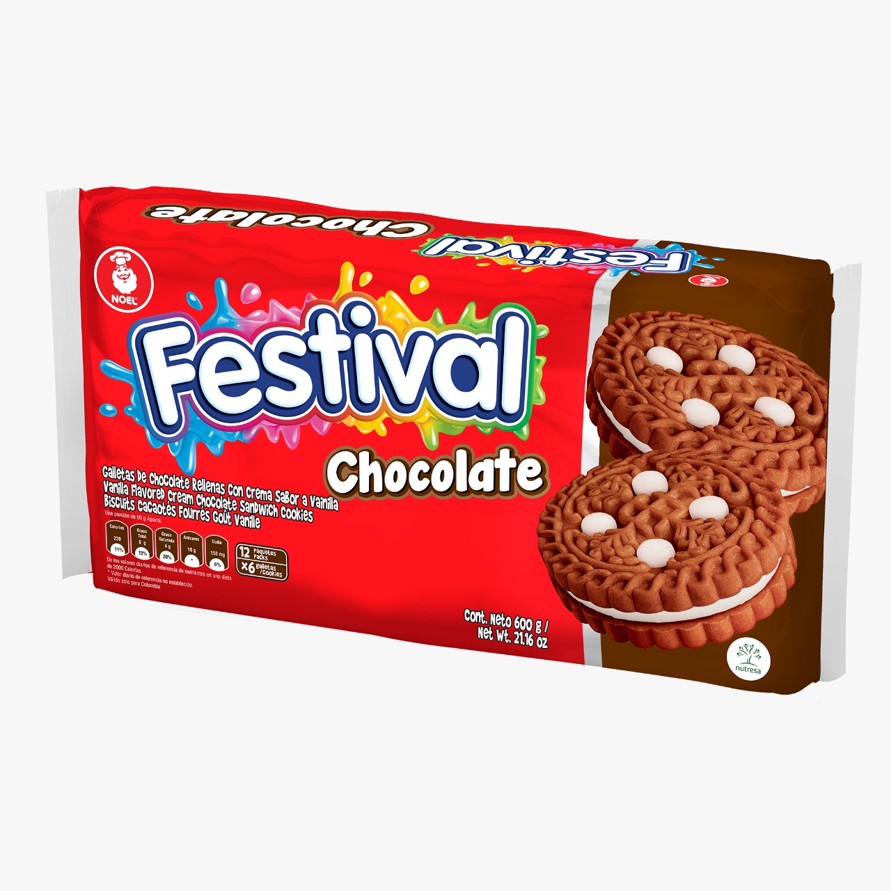 GALLETA FESTIVAL 12X6 CHOCOLATE
