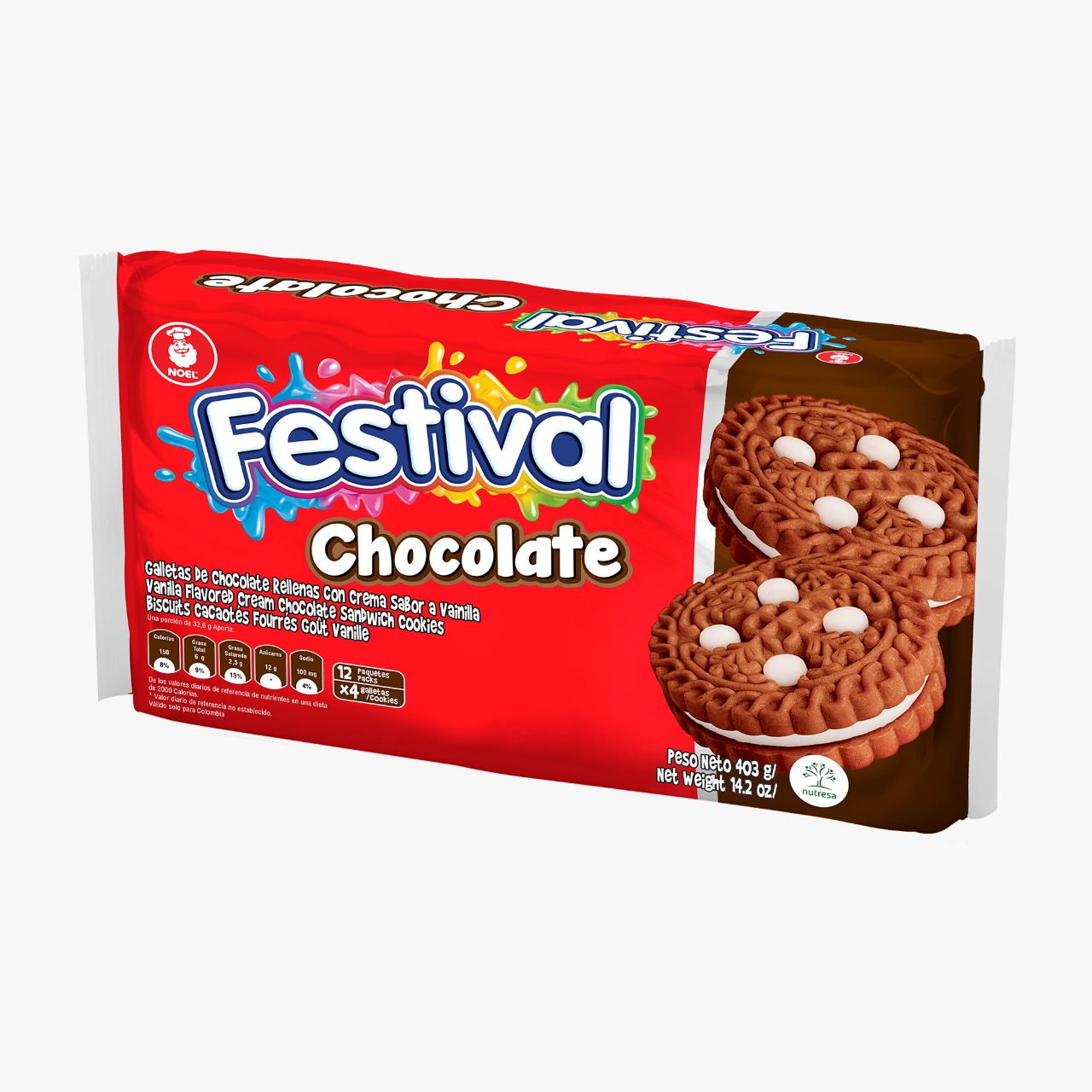 GALLETA FESTIVAL 12X4 CHOCOLATE