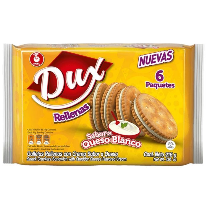 GALLETA DUX 6X4 QUESO 216G
