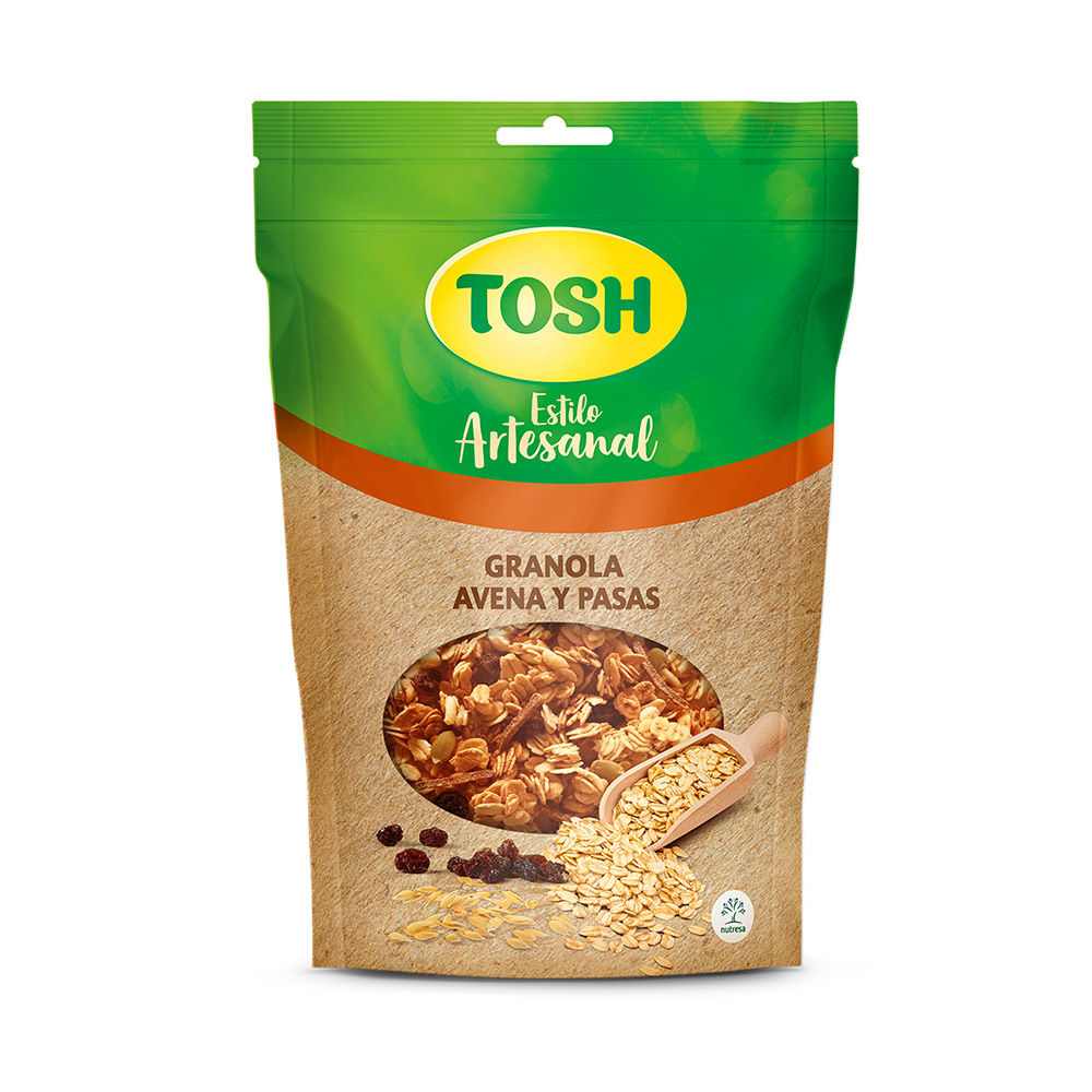 GRANOLA TOSH X 300 GR BS AVENA PASAS