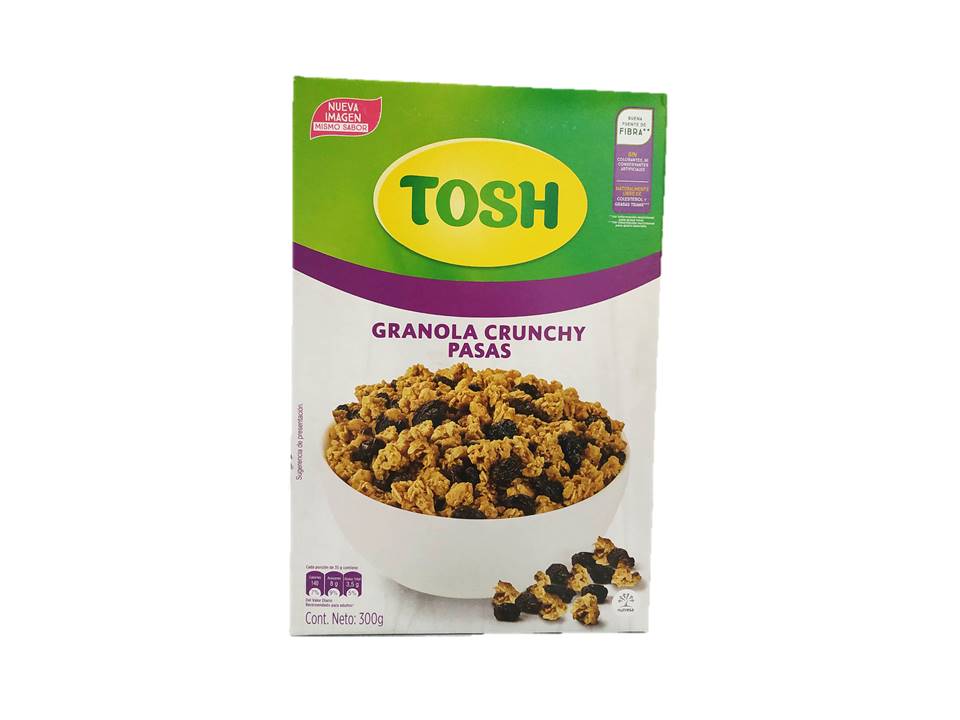 GRANOLA TOSH PIÑA COCO  X 300 GR 