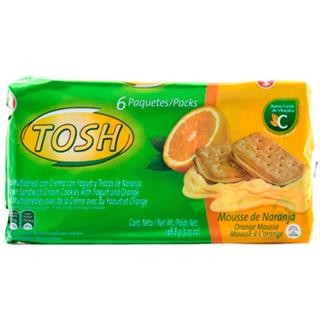 GALLETA TOSH X 6U NARANJA