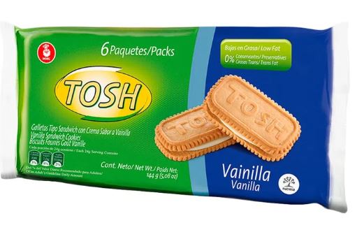 GALLETA TOSH X 6U VAINILLA