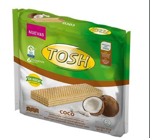 GALLETA TOSH WAFER X 6U COCO