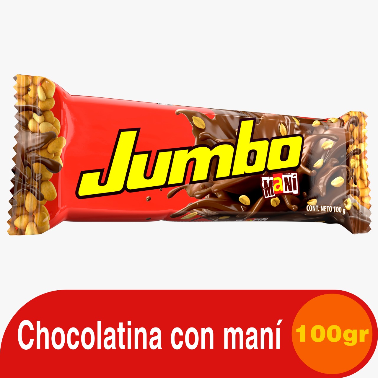 CHOCOLATINA JUMBO MANI X 100/90 GR
