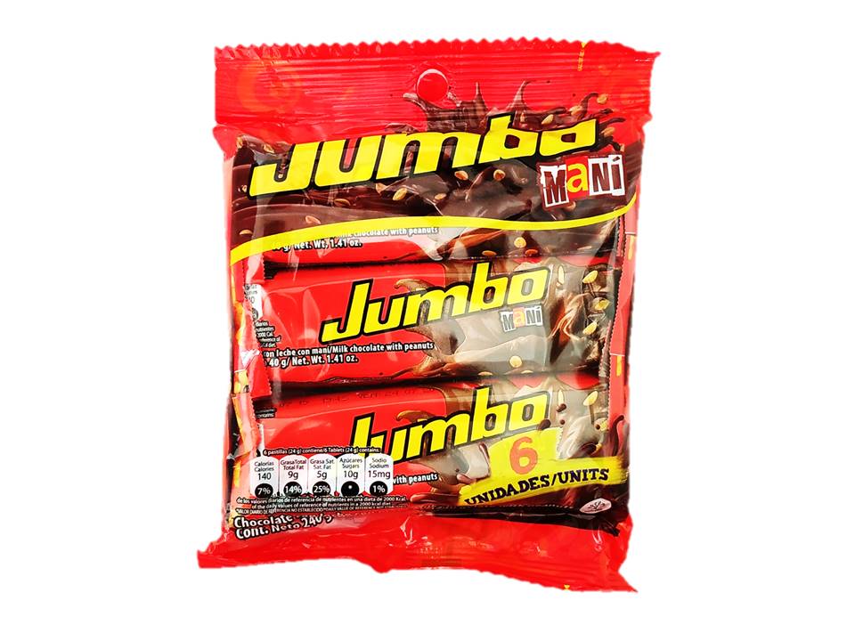 CHOCOLATINA JUMBO MANI 6X35G