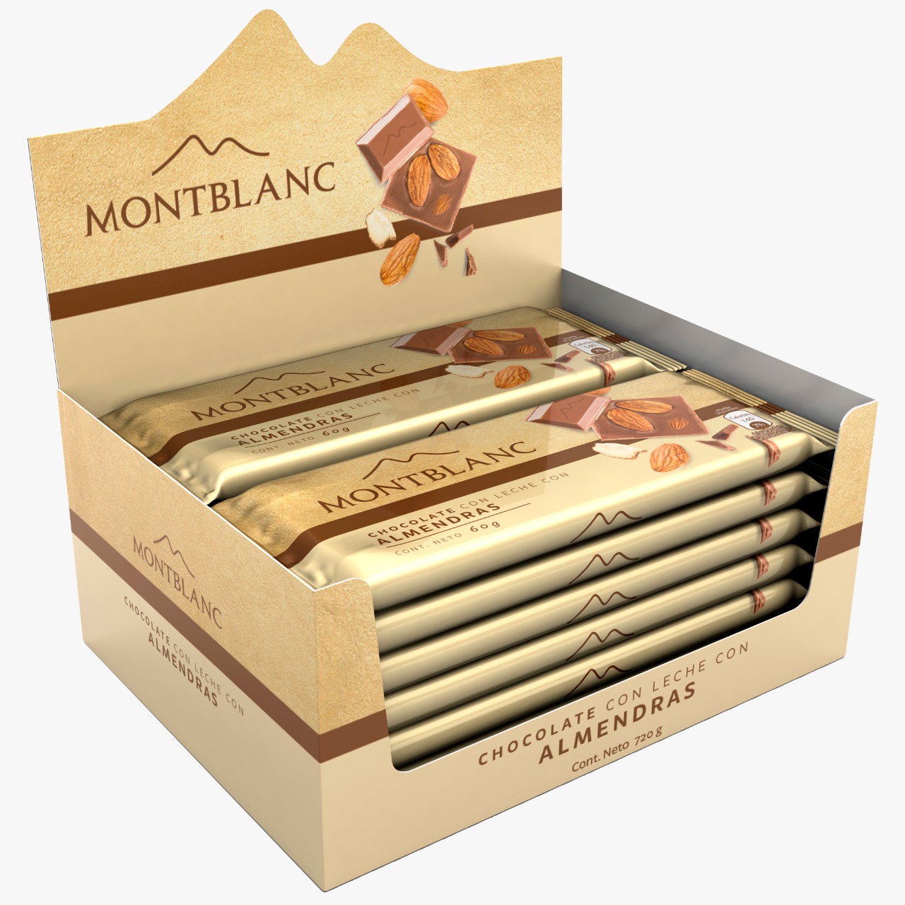 CHOCOLATINA MONTBLANC LECHE X 60 G