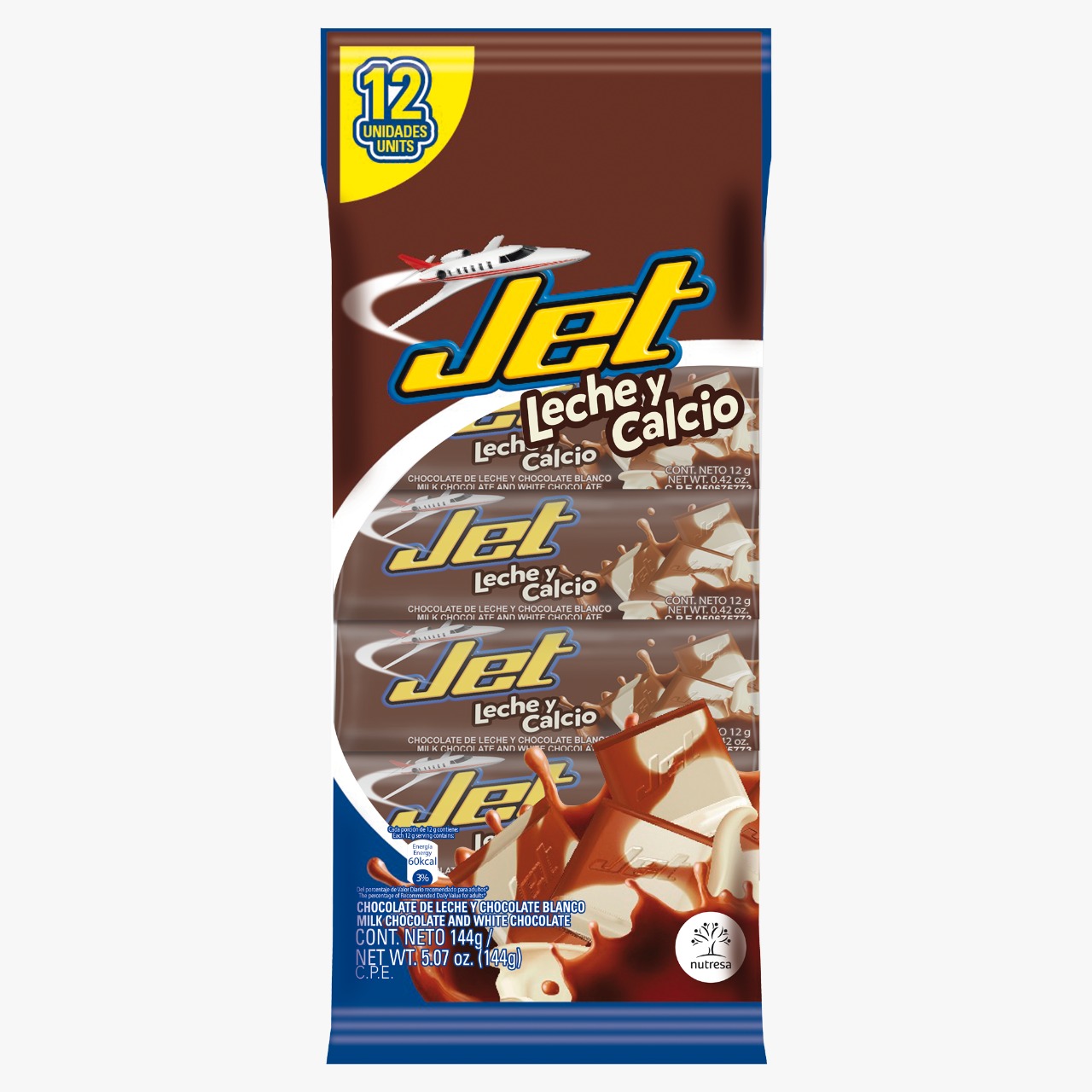 CHOCOLATINA JET CALCIO 12X12G