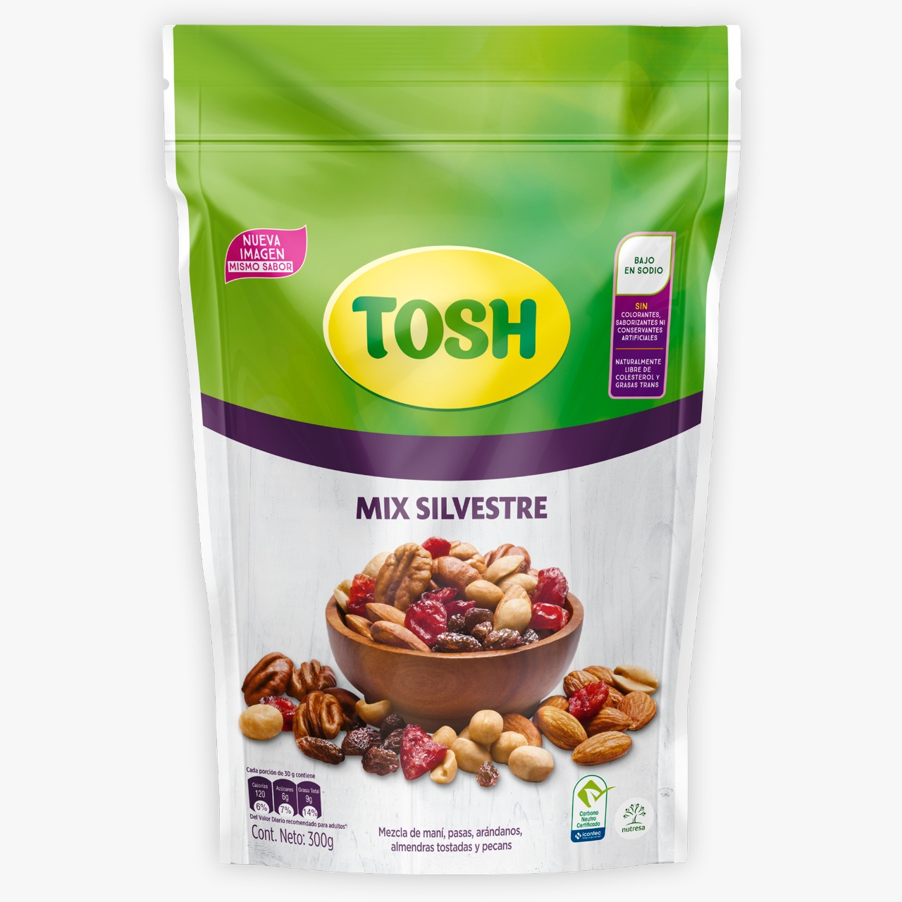 PASABOCAS TOSH MIX SILVESTRE X 300 GR