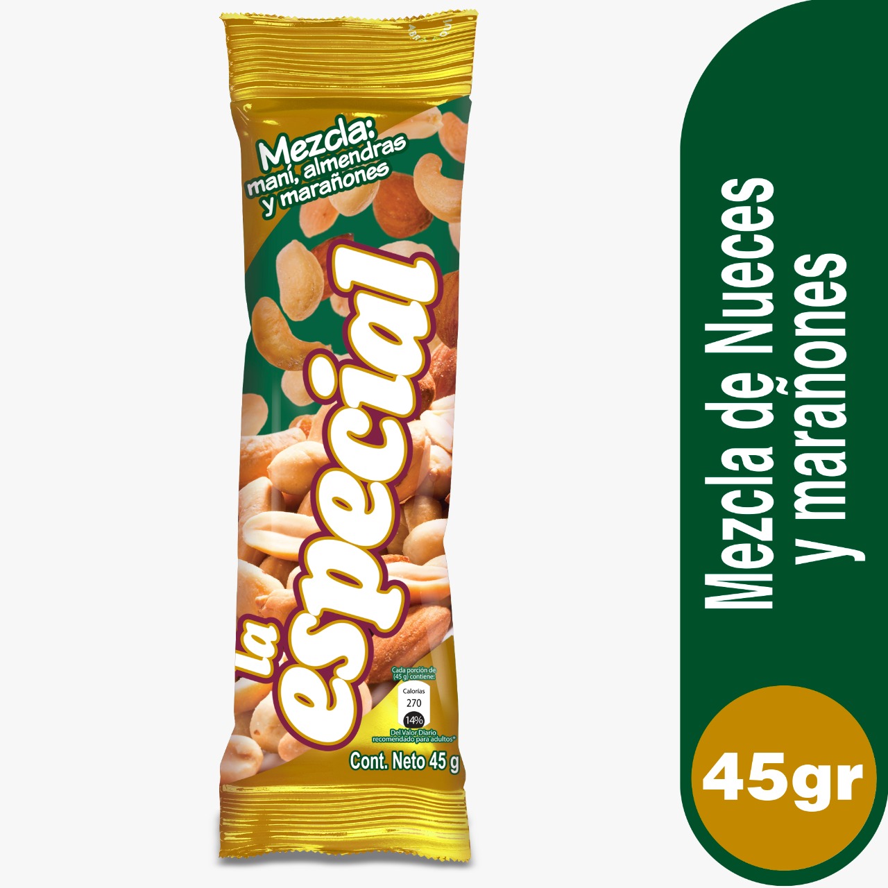 PASABOCAS ESPECIAL MEZCLAS X 40 GR MIX NUECES