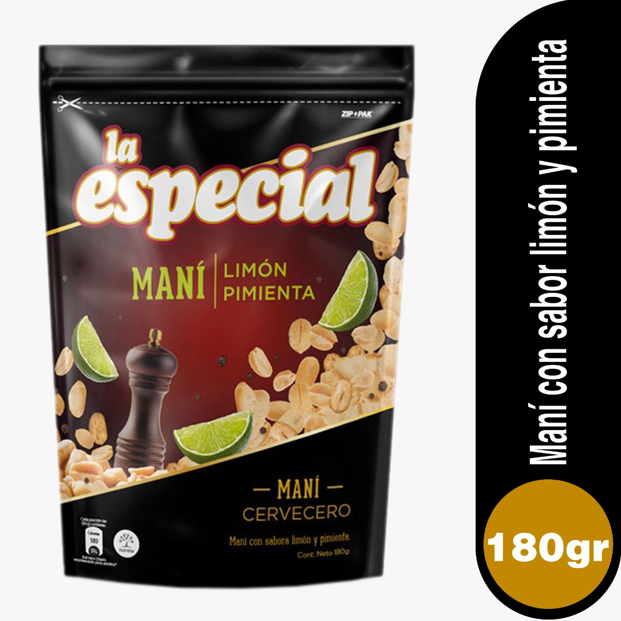 PASABOCAS ESPECIAL X 180 GR LIMON PIMIENTA CERVECERO