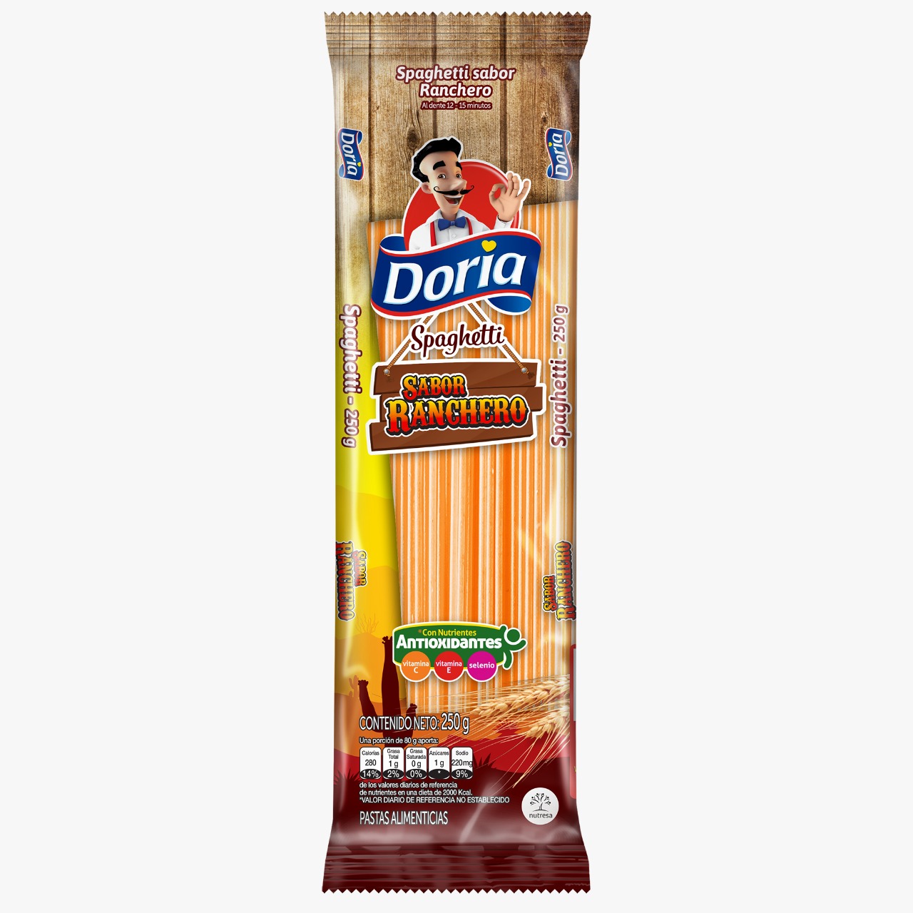 PASTA DORIA SPAGHETTI X 250 GR RANCHERO