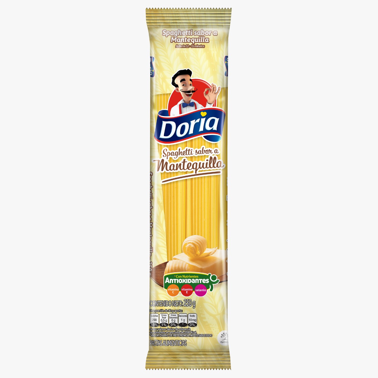 PASTA DORIA SPAGHETTI X 250 GR MANTEQUILLA