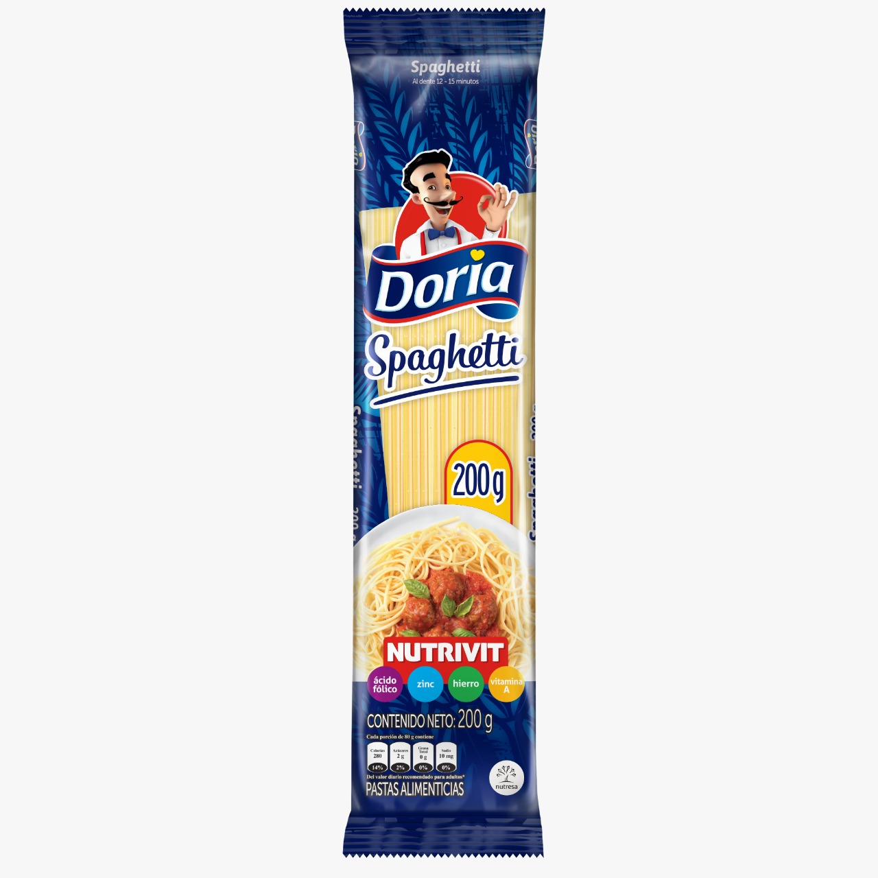 PASTA DORIA X 200 GR SPAGHETTI