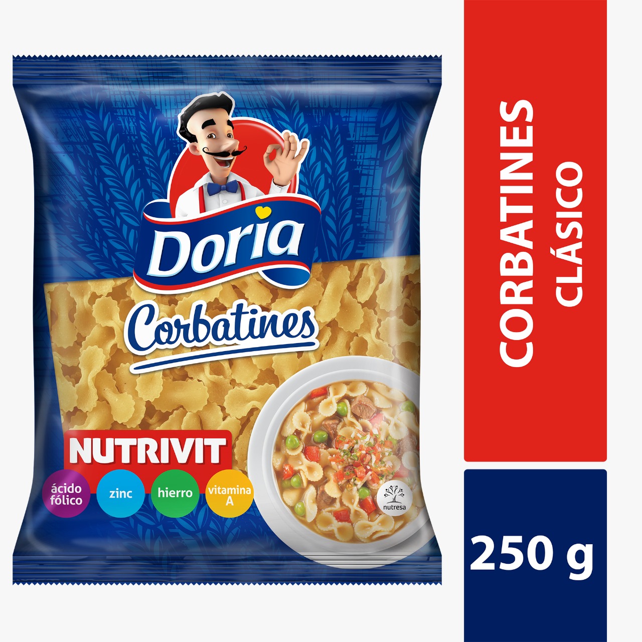 PASTA DORIA X 250 GR CORBATINES