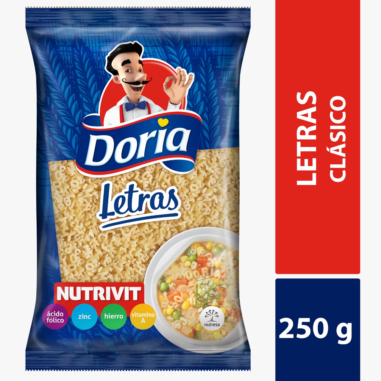 PASTA DORIA X 250 GR LETRA