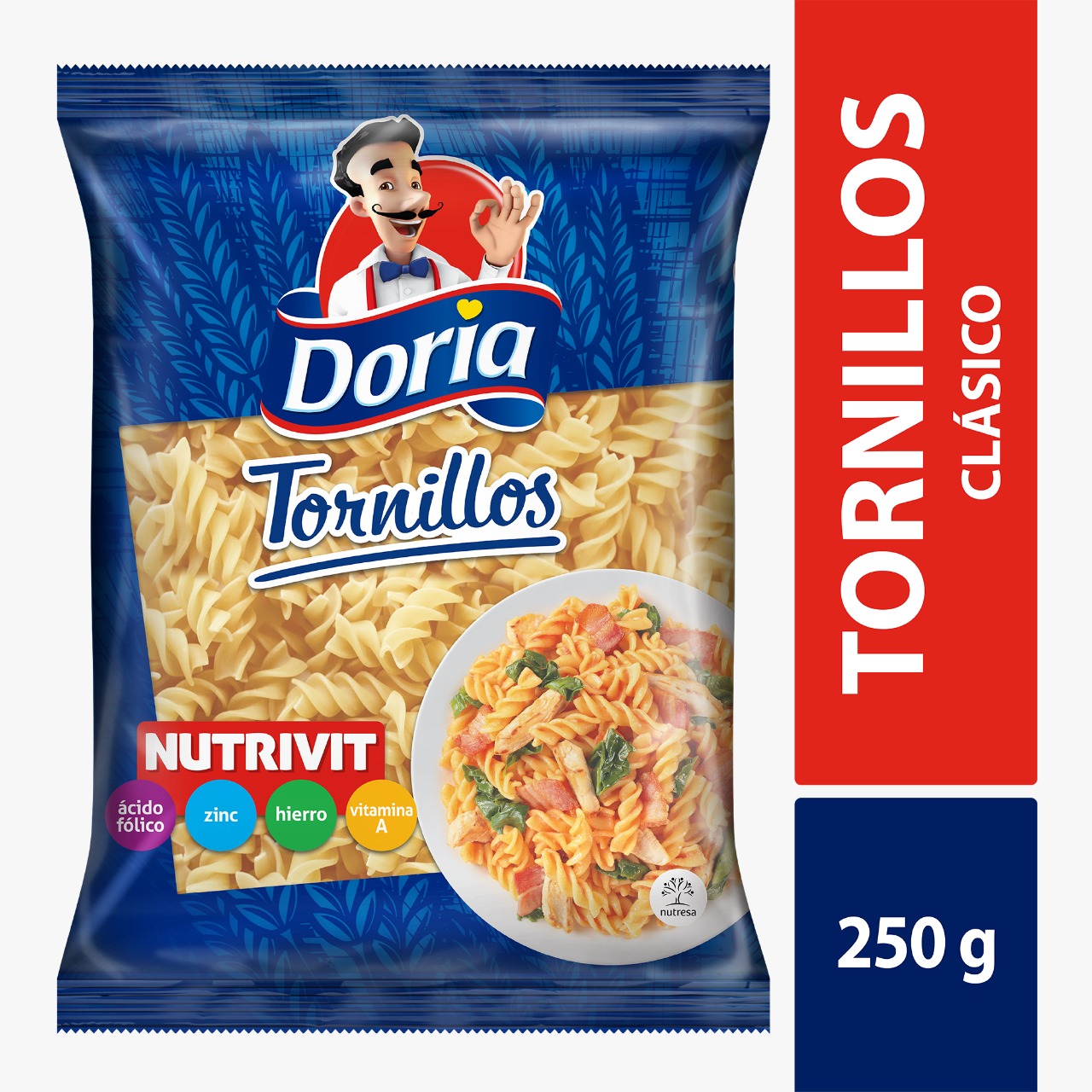 PASTA DORIA X 250 GR TORNILLOS