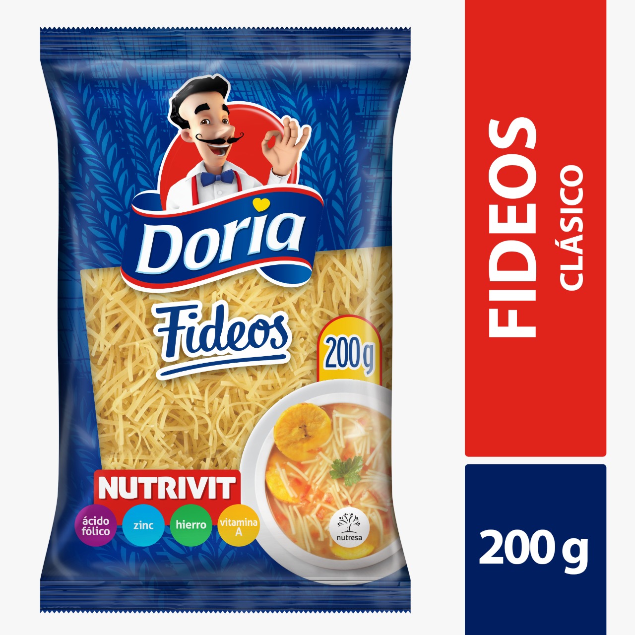 PASTA DORIA X 200 GR FIDEO