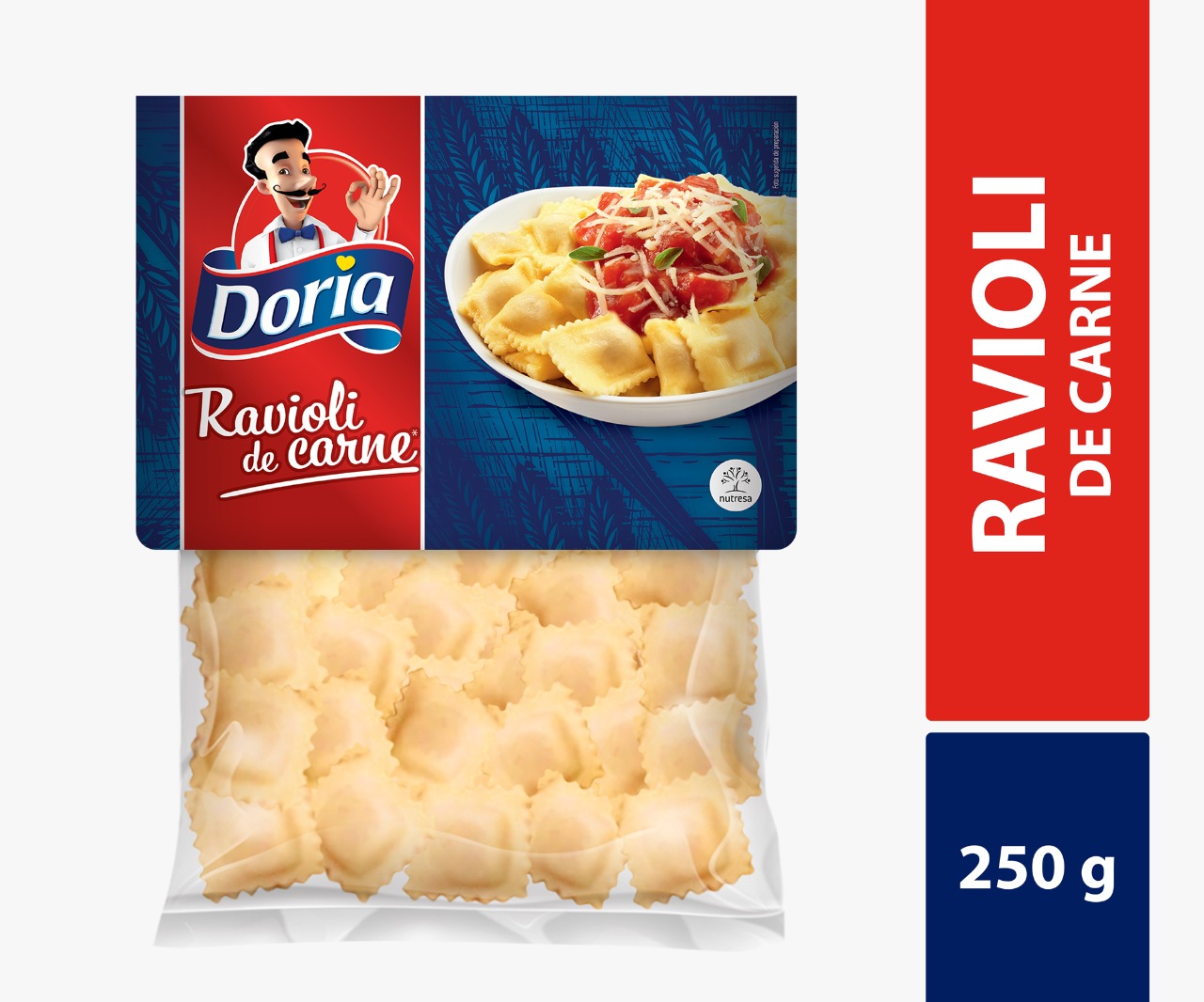 RAVIOLI DORIA X 250 GR CARNE