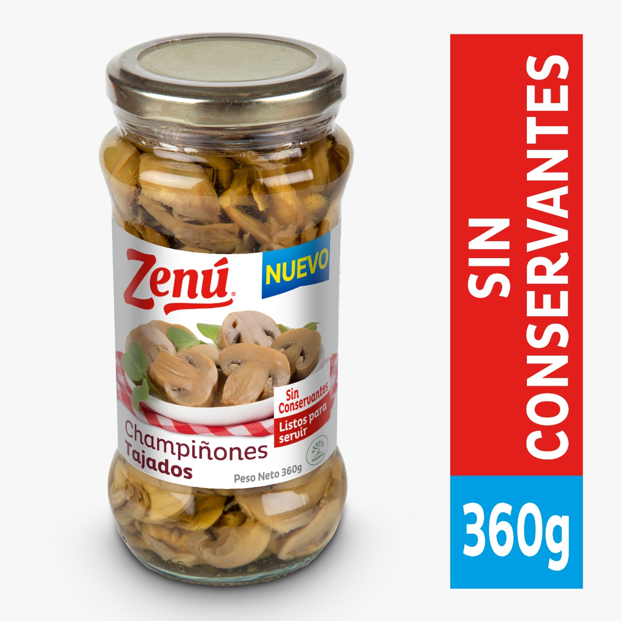 CHAMPIÑONES ZENU TAJADO X 460 GR