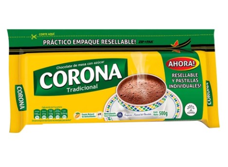 CHOCOLATE CORONA X 500 GR TRADIC