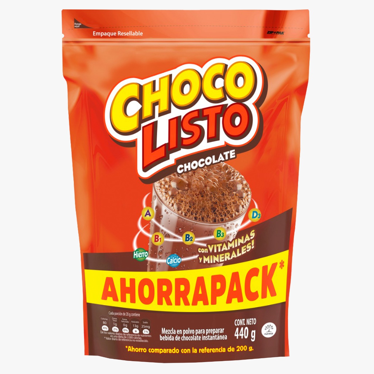 CHOCOLISTO X 440 GR DP
