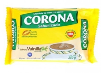 CHOCOLATE CORONA X 200  GR VAINILLA