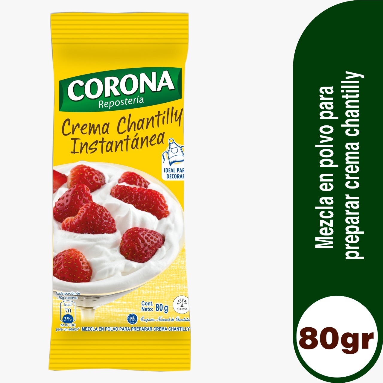 CREMA CHANTILLY CORONA X 80 GR