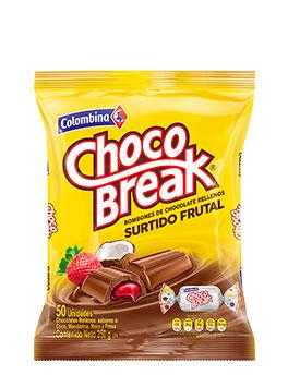DULCE CHOCO BREAK FRUTAL X 50 U 250G