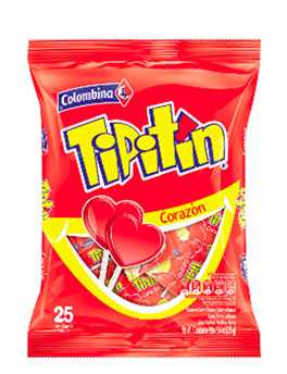 CHUPETA TIPITIN X 25 U CORAZON