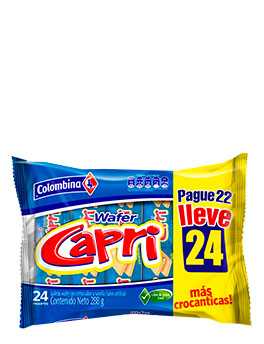 GALLETA CAPRI WAFER X 24 U 288G
